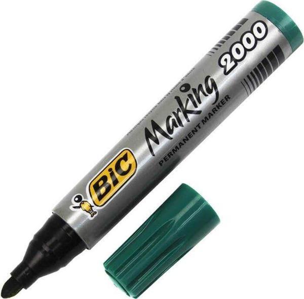 Bic Permanent Markör Yuvarlak Uç Yeşil 2000 - Image 1