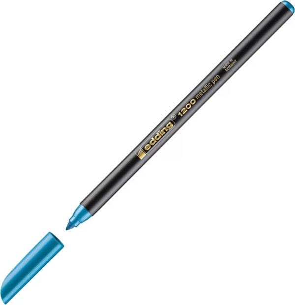 EDDİNG 1200 GRAFİK KALEMİ METALİK MAVİ - Image 1