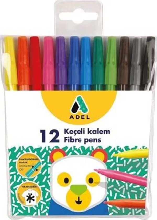 Adel Keçeli Kalem 12 Renk - Image 1