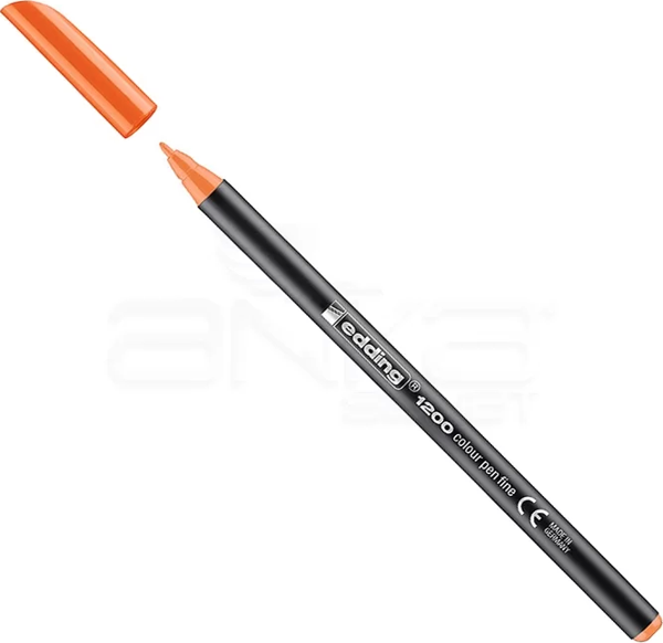 Edding 1200 İnce Uçlu Keçeli Kalem 1mm 006 Turuncu - Image 1