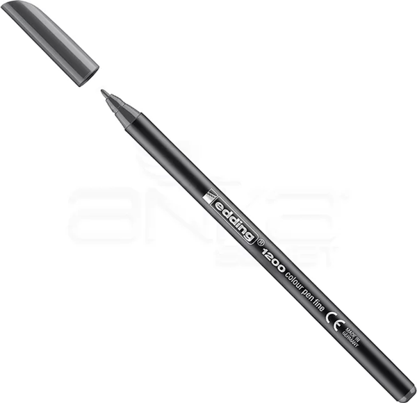 Edding 1200 İnce Uçlu Keçeli Kalem 1mm 012 Gri - Image 1