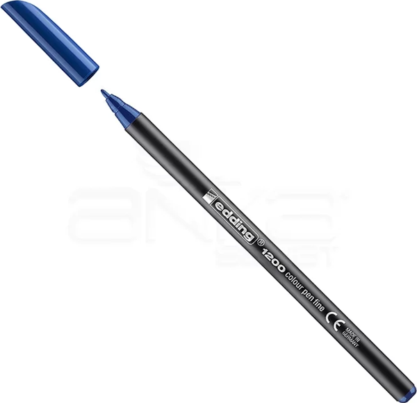 Edding 1200 İnce Uçlu Keçeli Kalem 1mm 017 Çelik Mavisi - Image 1