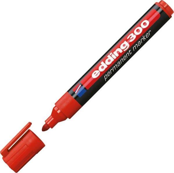 Edding E-300 Permanent Markör Kırmızı - Image 1