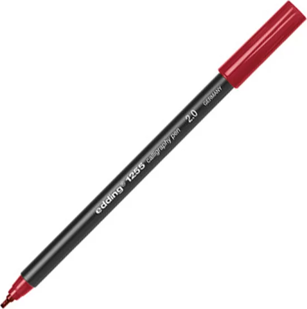 EDDİNG 1255 KALİGRAFİ KALEMİ 2mm BORDO - Image 1