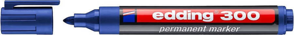 Edding E-300 Permanent Markör Yuvarlak Uçlu Mavi - Image 1