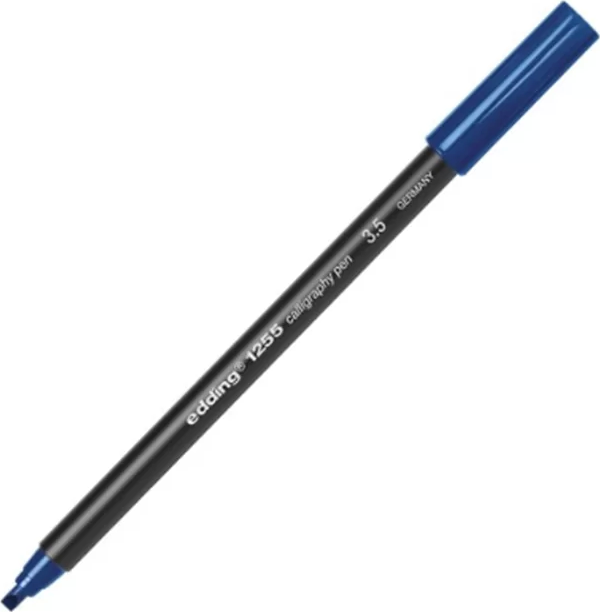 EDDİNG 1255 KALİGRAFİ KALEMİ 5mm ÇELİK MAVİ - Image 1