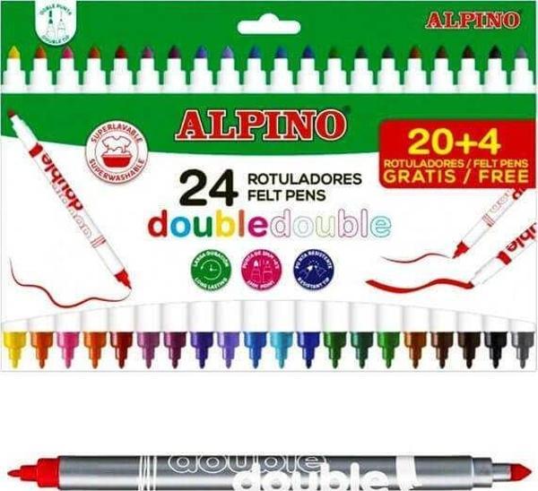 Alpino Keçeli Kalem Çift Yönlü 24'lü - Image 1