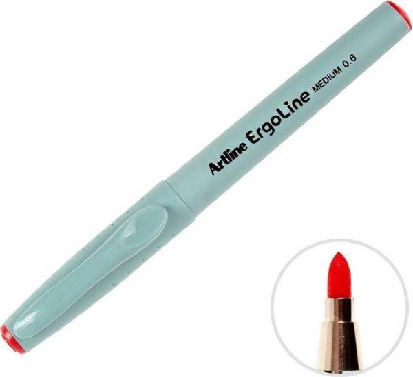 Artline 3600 Ergoline Yazı Kalemi 0,6 mm Kırmızı - Image 1