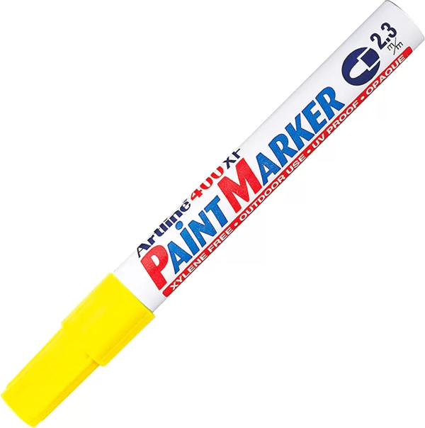 ARTLİNE 400XF ÇOK AMAÇLI PAİNT MARKÖR 2.3mm SARI - Image 1