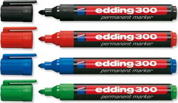 Edding 300 Permanent Markör Kalem Yuvarlak Uç 1,5-3mm - Image 1