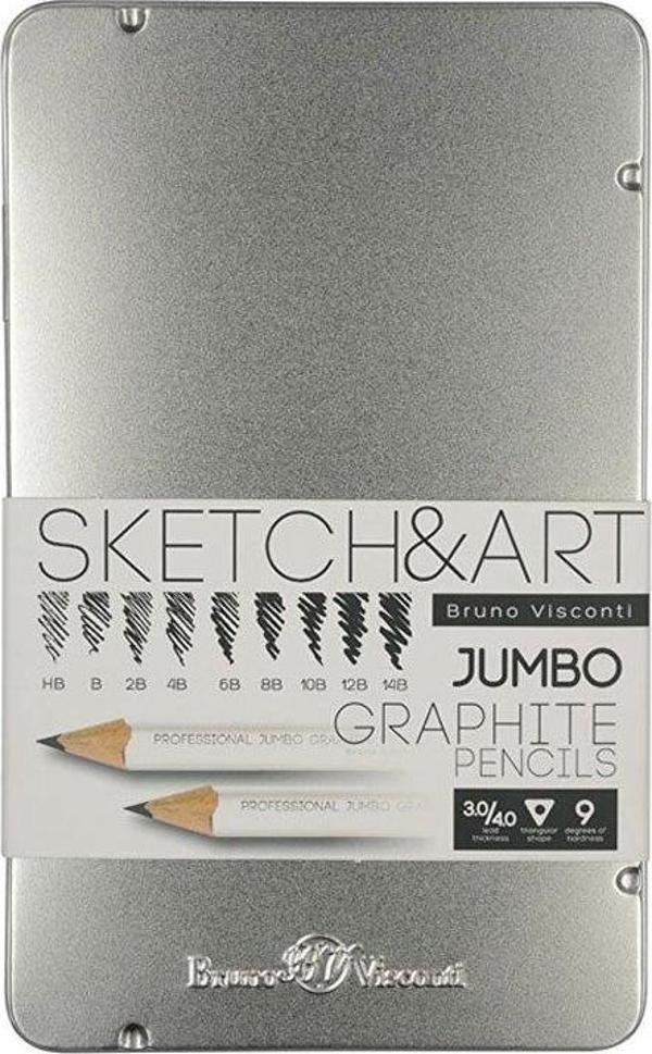 Bruno Visconti Sketch&Art Jumbo Kurşun Kalem Seti 3,5mm No:21-006 - Image 1