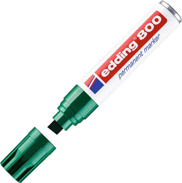 Edding Permanent Markör Kesik Uçlu Yeşil - Image 1