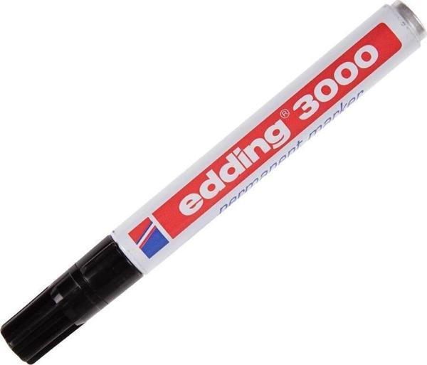 Edding 3000 Siyah Permanent Marker Endüstriyel Kalem - Image 1