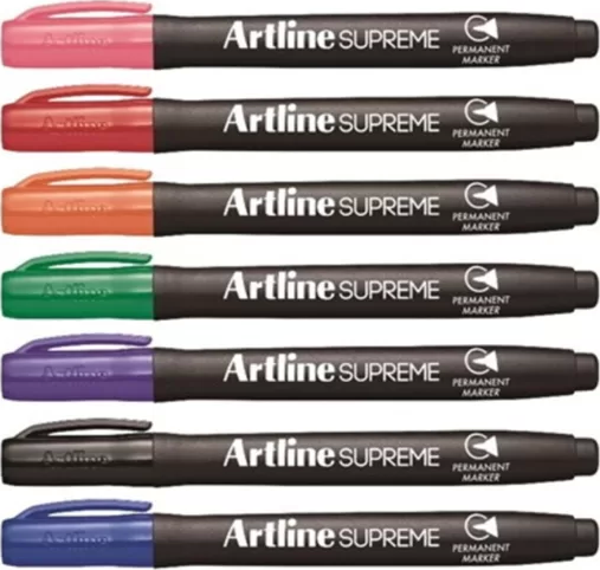 ARTLİNE EPF-700.S7 SUPREME PERMANENT MARKÖR YUVARLAK UÇ 7 RENK - Image 1