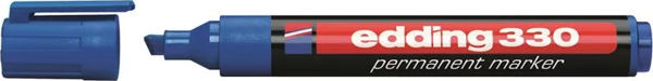 EDDİNG 330 MAVİ PERMANENT KESİK UÇ MARKER KALEM - Image 1