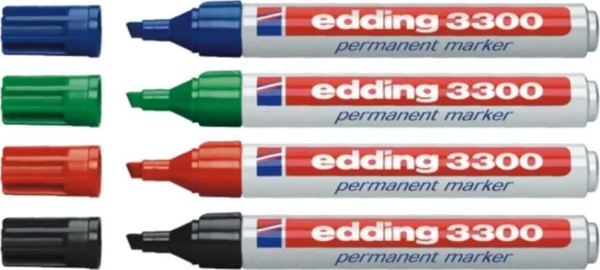 Edding 3300 Kesik Uçlu Permanent Markör Kalemi 1-5mm - Image 1