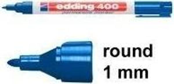 Edding 400 Permanent Marker Mavi - Image 1
