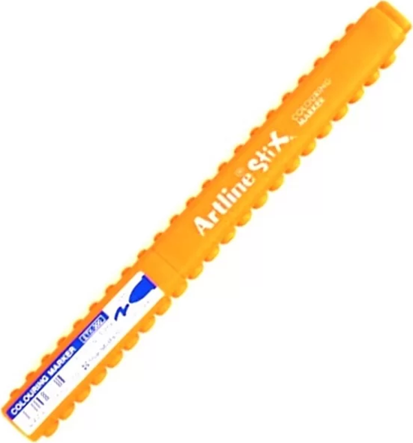 ARTLİNE ETX-300 STİX COLORİNG MARKÖR KEÇE UÇLU BOYA KALEMİ 1.2mm TURUNCU - Image 1