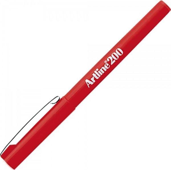 Artline Keçe Uçlu Yazı Kalemi Uç:0,6mm Kırmızı 210N - Image 1