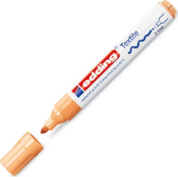 EDDİNG 4500 T-SHİRT BOYAMA KALEMİ AÇIK TURUNCU - Image 1