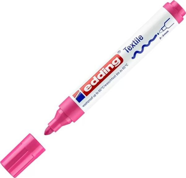 EDDİNG 4500 T-SHİRT BOYAMA KALEMİ FOSFORLU PEMBE - Image 1