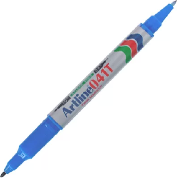 Artline Twin Marker Permanent Kalemi 041T Mavi - Image 1