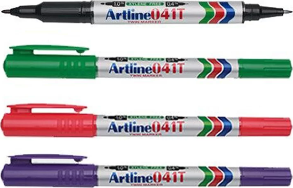 Artline Twin Marker Permanent Kalemi 041T Set 1 - Image 1