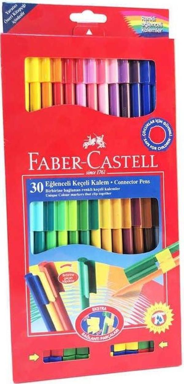 Faber Castell Eğlenceli Keçeli Boya Kalemi 30'lu - Image 1