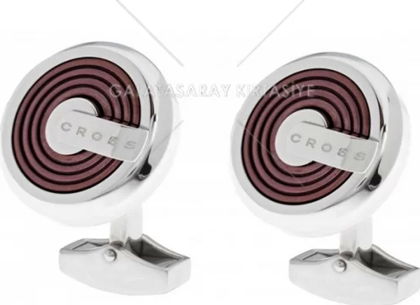 Cross Kahverengi Kaplama Çelik Kol Düğmesi CR022-C1 - Image 1