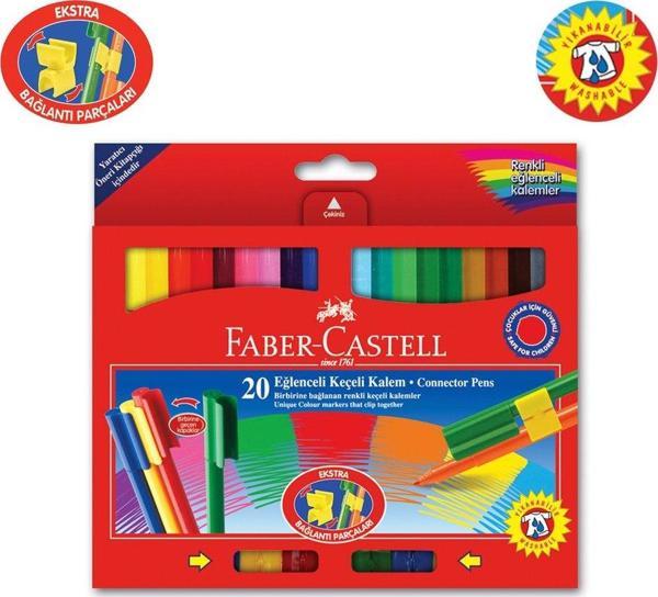 Faber Castell Eğlenceli Keçeli Kalem 20 Renk - Image 1
