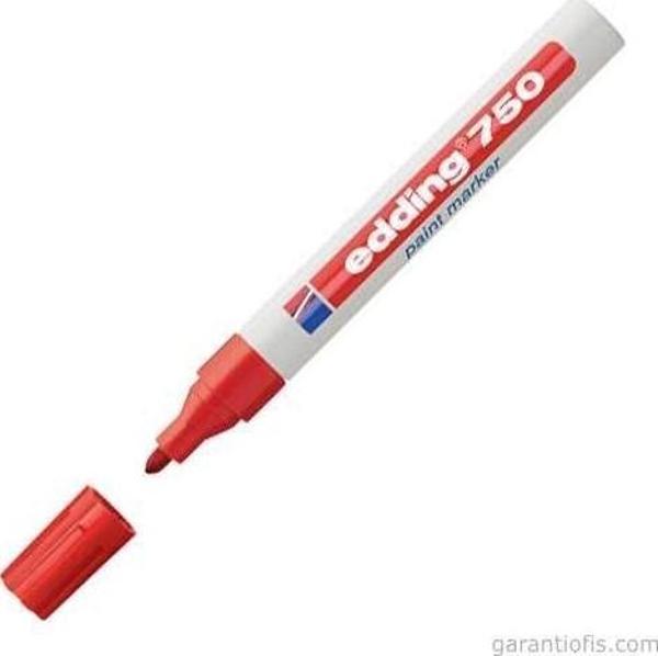 Edding 750 Tam Örtücü Kırmızı Boya Kalemi (Paint Marker) - Image 1