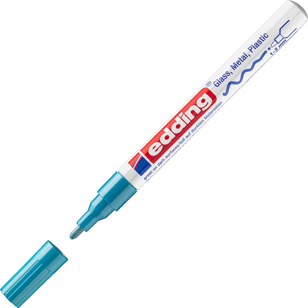 EDDİNG 751 HOBİ SANAT KALEMİ AÇIK MAVİ (TAM ÖRTÜCÜ MARKÖR) - Image 1