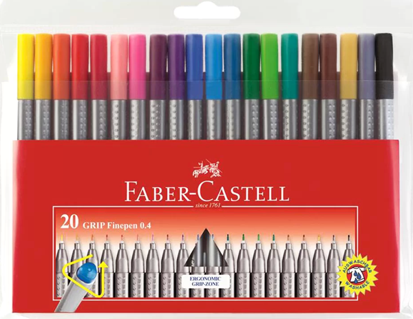 Faber Castell Grip Finepen 0.4 mm 20'li - Image 1