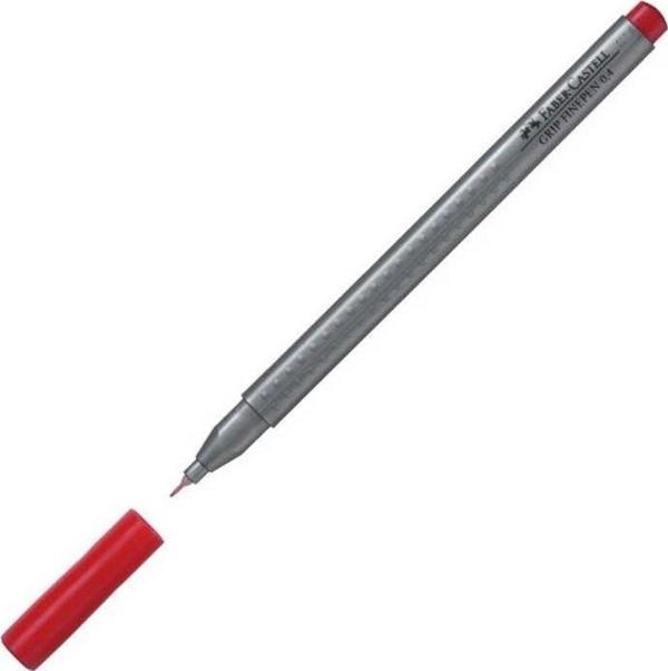 Faber Castell Grip Finepen Keçeli Kalem 0.4 mm Lal Kırmızı - Image 1