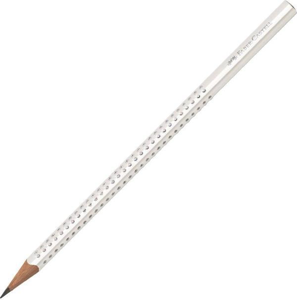 Faber Castell Grip Sparkle Üçgen Kurşun Kalem Beyaz 118305 - Image 1