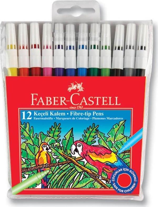 Faber Castell Keçeli Kalem 12 Renk 155130 - Image 1