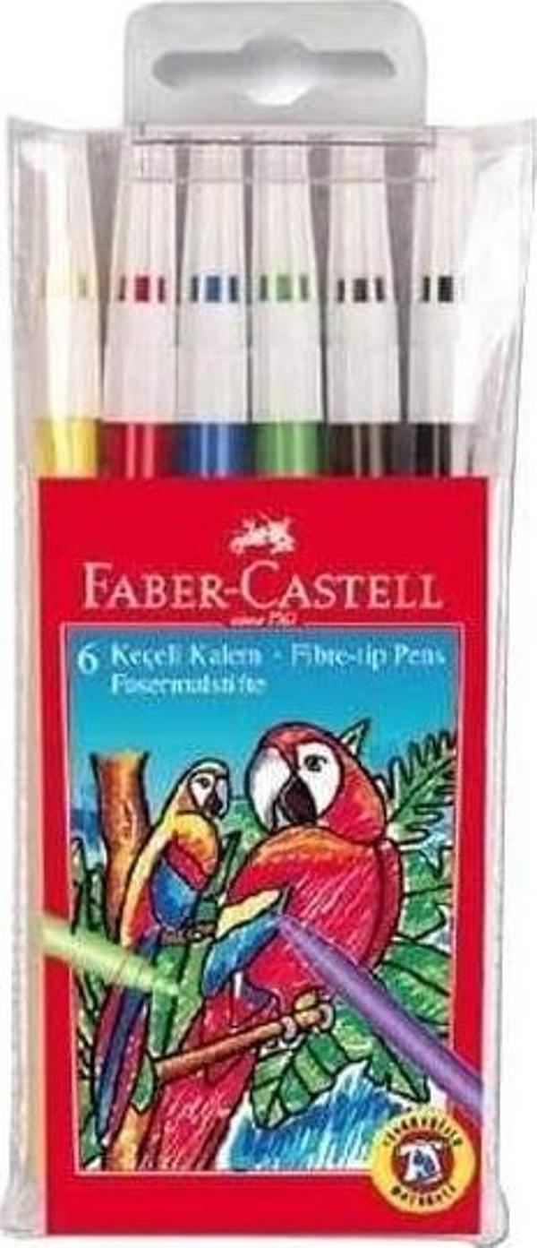 Faber Castell Keçeli Kalem Yıkanabilir 6 Renk 5067155106 - Image 1
