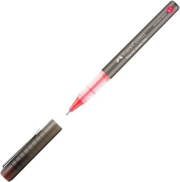 FABER-CASTELL ROLLER FREE İNK NEEDLE ROLLER KALEM 0.7 KIRMIZI (348221) - Image 1