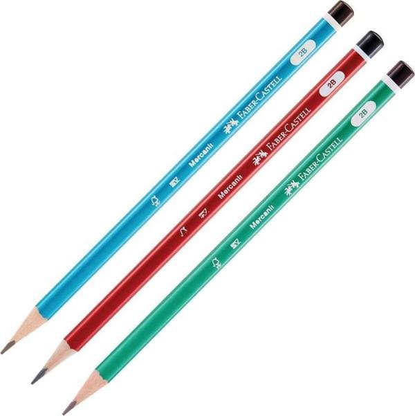 Faber Castell Kurşun Kalem Mercanlı Serisi 2B Üçgen Gövde 5244321601 - Image 1