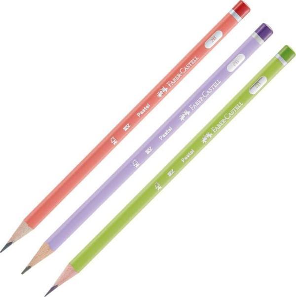 Faber Castell Kurşun Kalem Pastel Mercanlı Serisi 2B Üçgen Silgisiz 5244321605 - Image 1
