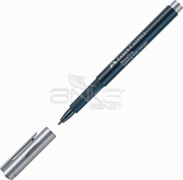 Faber Castell Metalik Markör Gümüş - Image 1