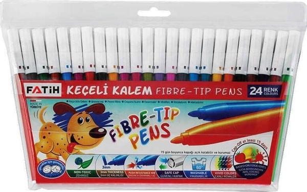 Fatih Keçeli Boya Kalemi 24 Renk - Image 1