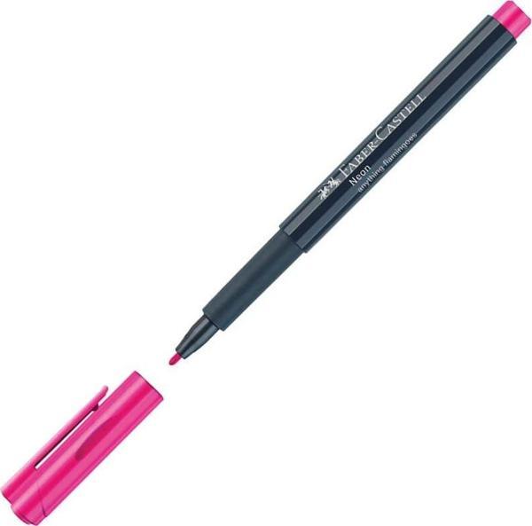 Faber Castell Neon Markör Kalem Pembe 5040160828 - Image 1