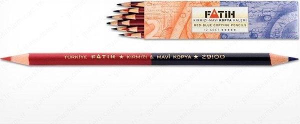 Fatih Mavi-Kırmızı Çift Taraflı Kopya Kalemi (12 li Paket) - Image 1
