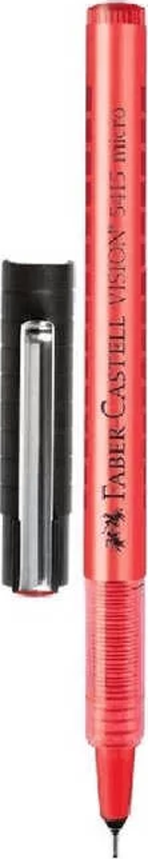 Faber Castell Roller Kalem Vision 5415 İğne Uçlu 0.3 mm Kırmızı - Image 1