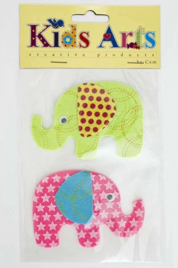 Dolphin Kids Arts Keçe Sticker Fil 2’Li St-5238 - Image 1