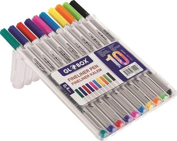 Globox Fineliner Keçeli Kalem Seti 10 Renk 3240 - Image 1