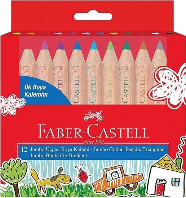 Faber İlk Boya Kalemim Jumbo 12 Renk 5171000004000 - Image 1