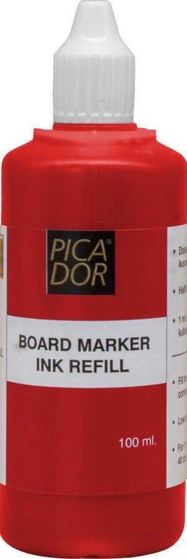 Picador 196 Board Marker Mürekkebi 100 ml Kırmızı - Image 1