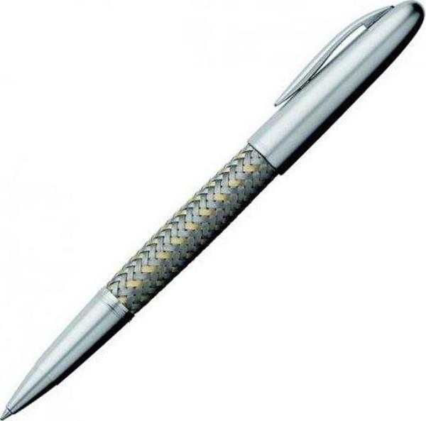 Porsche Design Roller Kalem P3110 TexFlex Altın-Çelik 988832 - Image 1